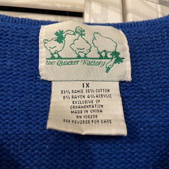 Quacker Factory Angel Sweater Size 1X - Picture 2 of 10